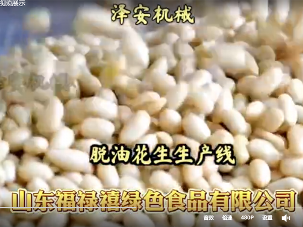 脫油花生生產(chǎn)線視頻展示